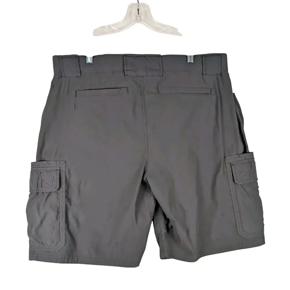 Eddie‎ Bauer Cargo Shorts Mens 38 Gray Stretch Outdoor Hiking 1280634
